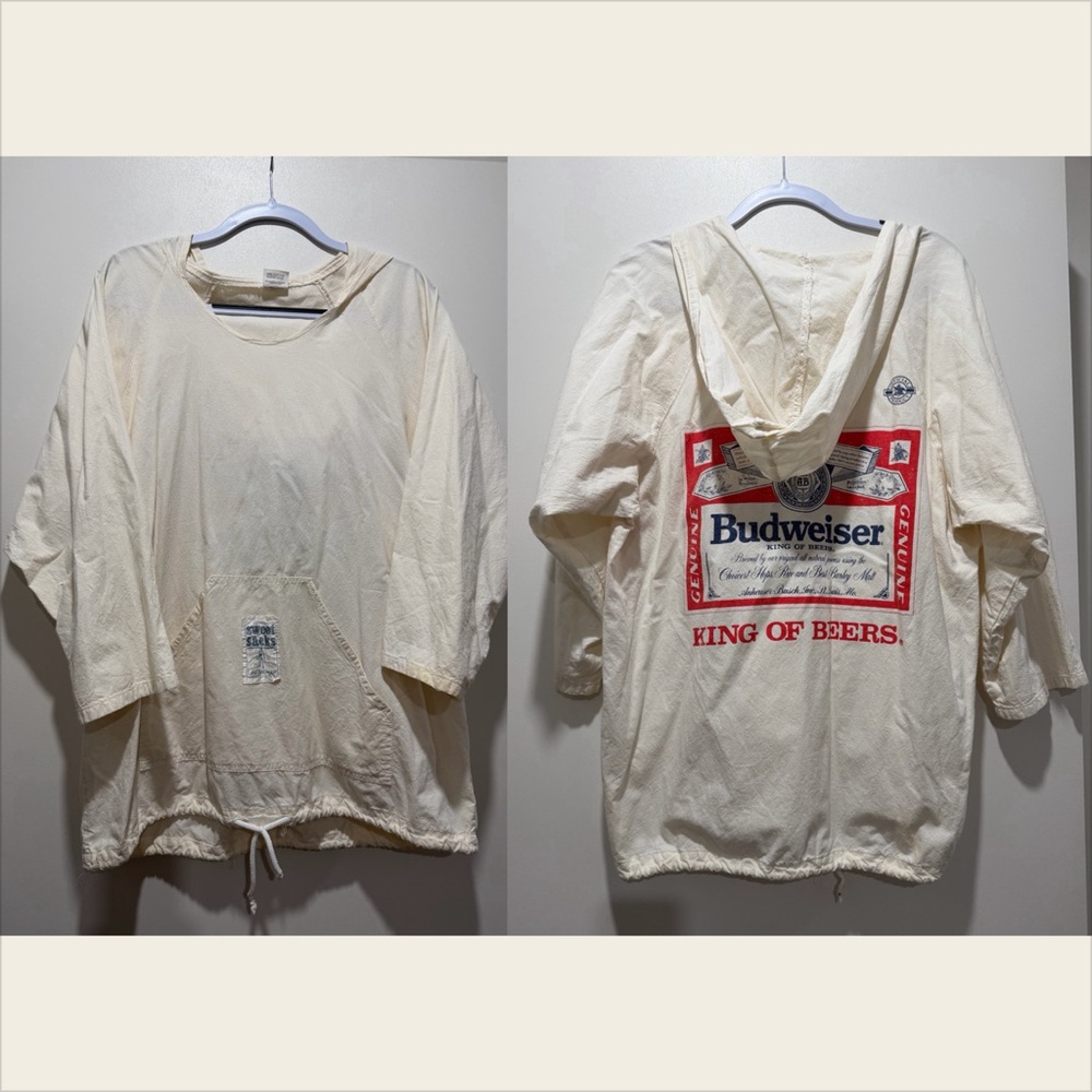 Vintage Budweiser Beer Sweet Sacks Hoodie Onesize Beer Back Print 90s Promo